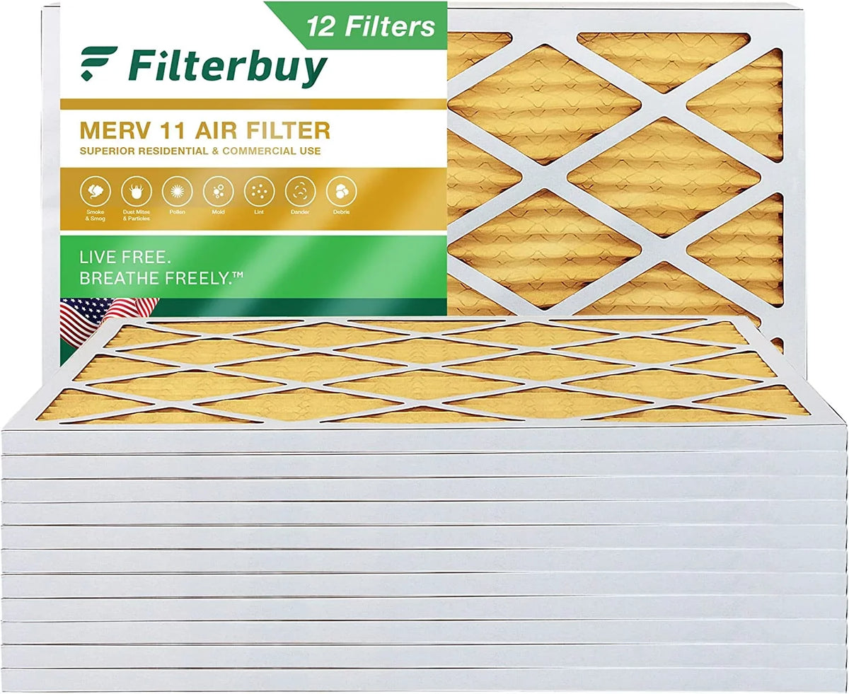 Filters Furnace Pleated 11 Filterbuy Air (12-Pack) 16x36x1