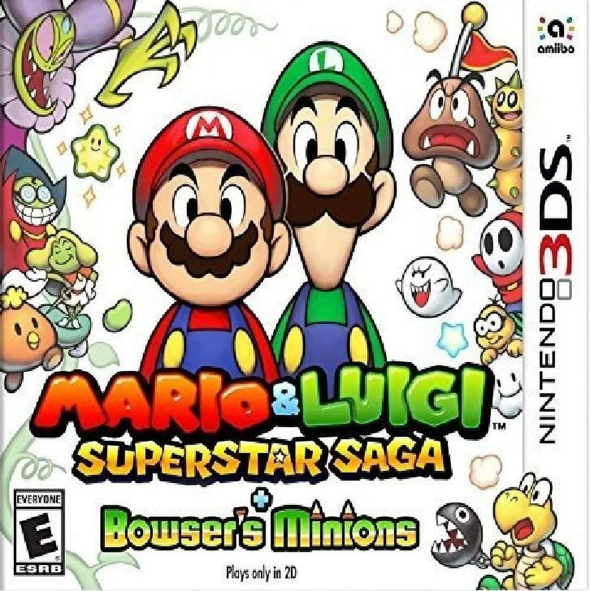Mario Restored 2017) Saga Luigi: 3DS, Bowser's (Nintendo Minions & Superstar Game (Refurbished) +