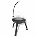 48.4 Party, Hiking, Hanging Cooking, Grilling, Picnic, Round Garden, x Stand Camping Stand x Grill Anself Barbecue for H) Charcoal Inches (Diameter with Plate Patio Steel 28.3 Smoking,
