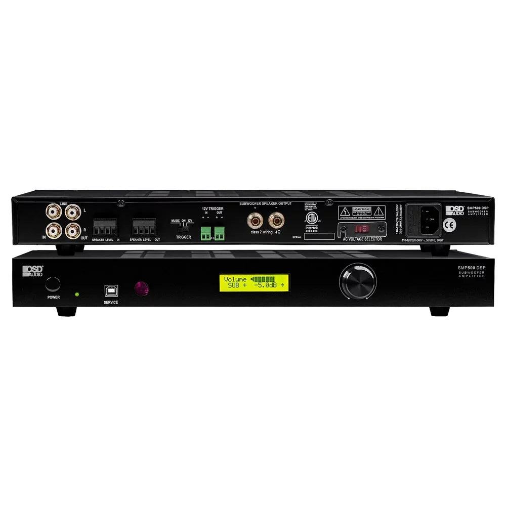'-8 Certified Subwoofer Control SMP500 Ohm Amplifier, , Sensing, 800W Class D Auto 4 App Mono