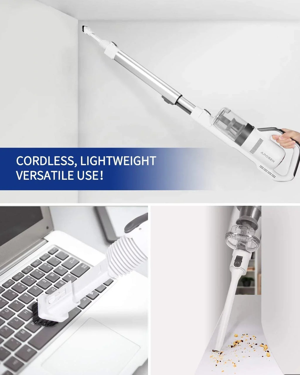 Vacuum Cordless Stick Lightweight for Pet 4-in-1 - Cleaner Vacuum Floors, Hard H21 Hair Carpet,