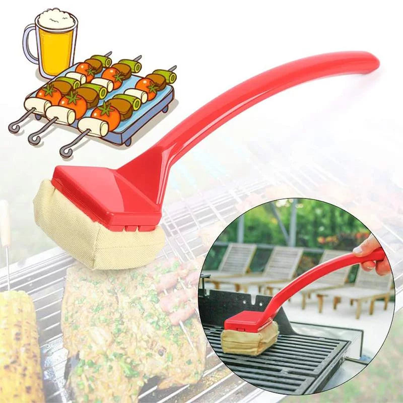 Free Outdoor Accessories Brush Scraper Tools Bristle Brush Grill Clean Cleaning Barbecue Scraper Cleaner Replaceable Kitchen For Cleaning Head