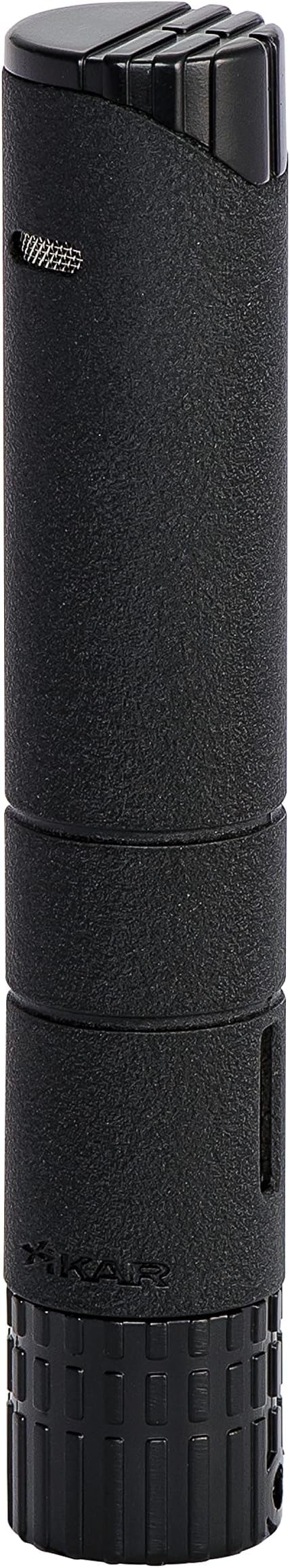 Black Single Jet Cigar Lighter, Turrim Ignition, Xikar Wrinkle Piezo Flame,