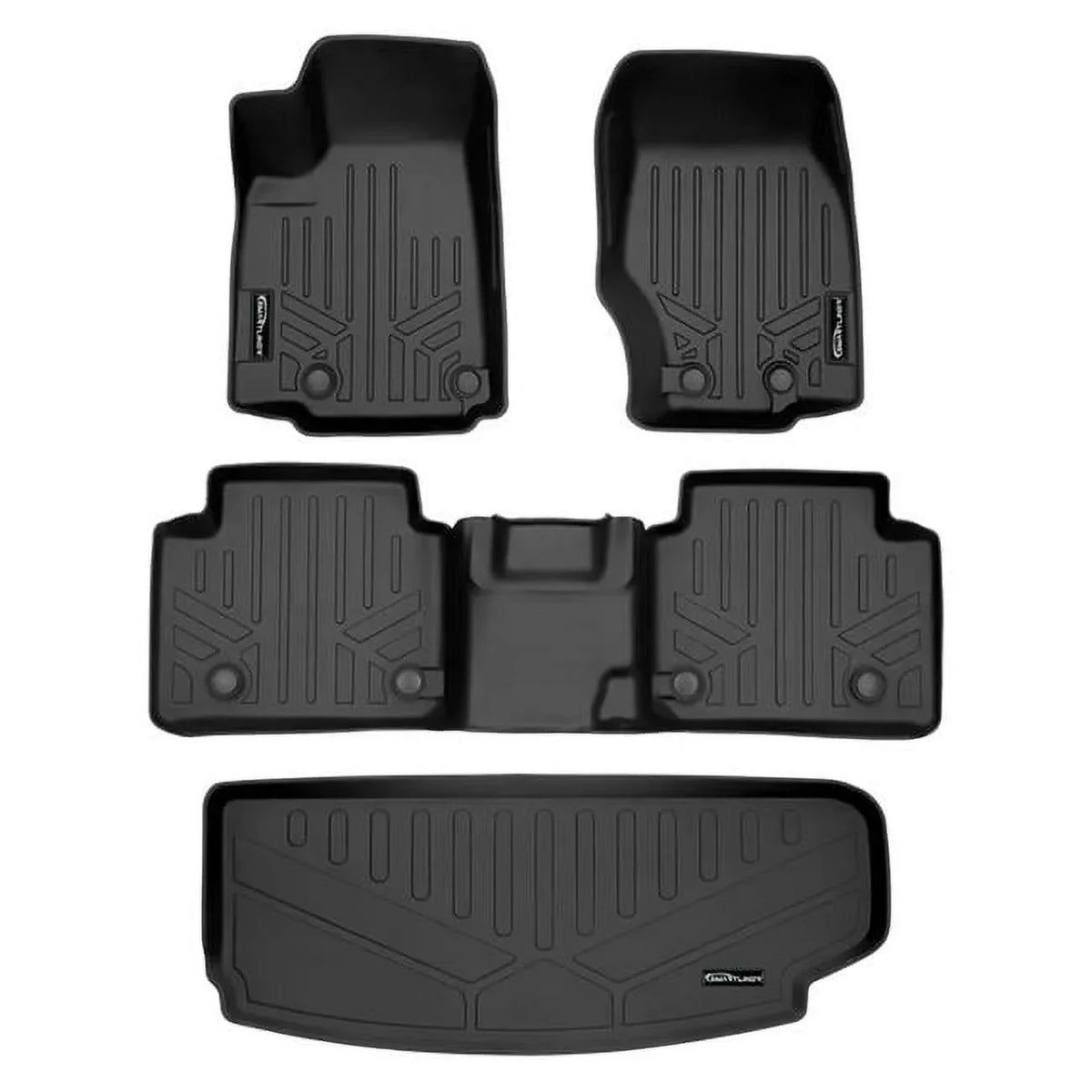 & Cargo All Set Row the SA0568-B0568-E0568 Liner 2021-2023 for 2 3rd Behind Liner Mat Fit L, Row Cherokee Custom Black Jeep Grand Floor Black Climatic