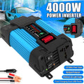 Display 2 Pure Sine Inverter Power 110/220V Wave 4000W To 12V Car