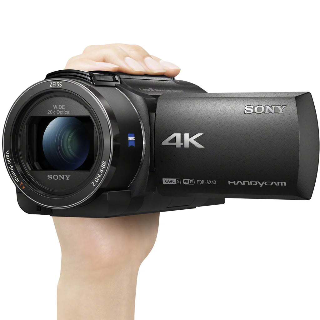 4K Camcorder Sony Sensor Video Exmor Digital with AX43A Handycam R
