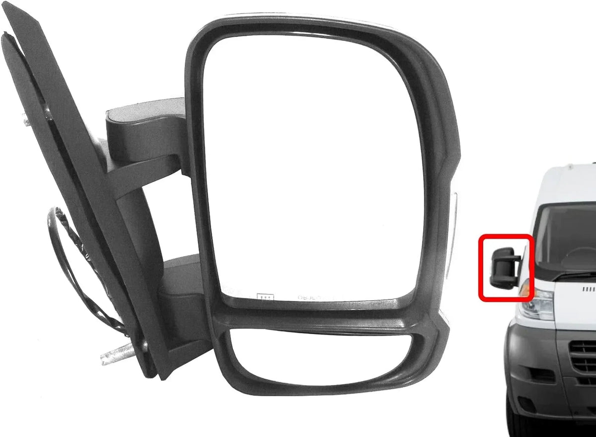 Power 2016 Mirror Right 2017 Front View Short Passenger Door 2014 2015 With Promaster Signal Rear Arm Heated Ram Side Fits