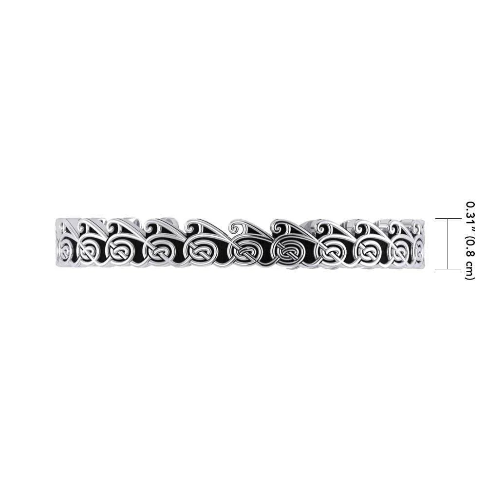 Cari Wave Jewelry Stone Silver Buziak Spiral Celtic Fine Sterling Peter Bracelet
