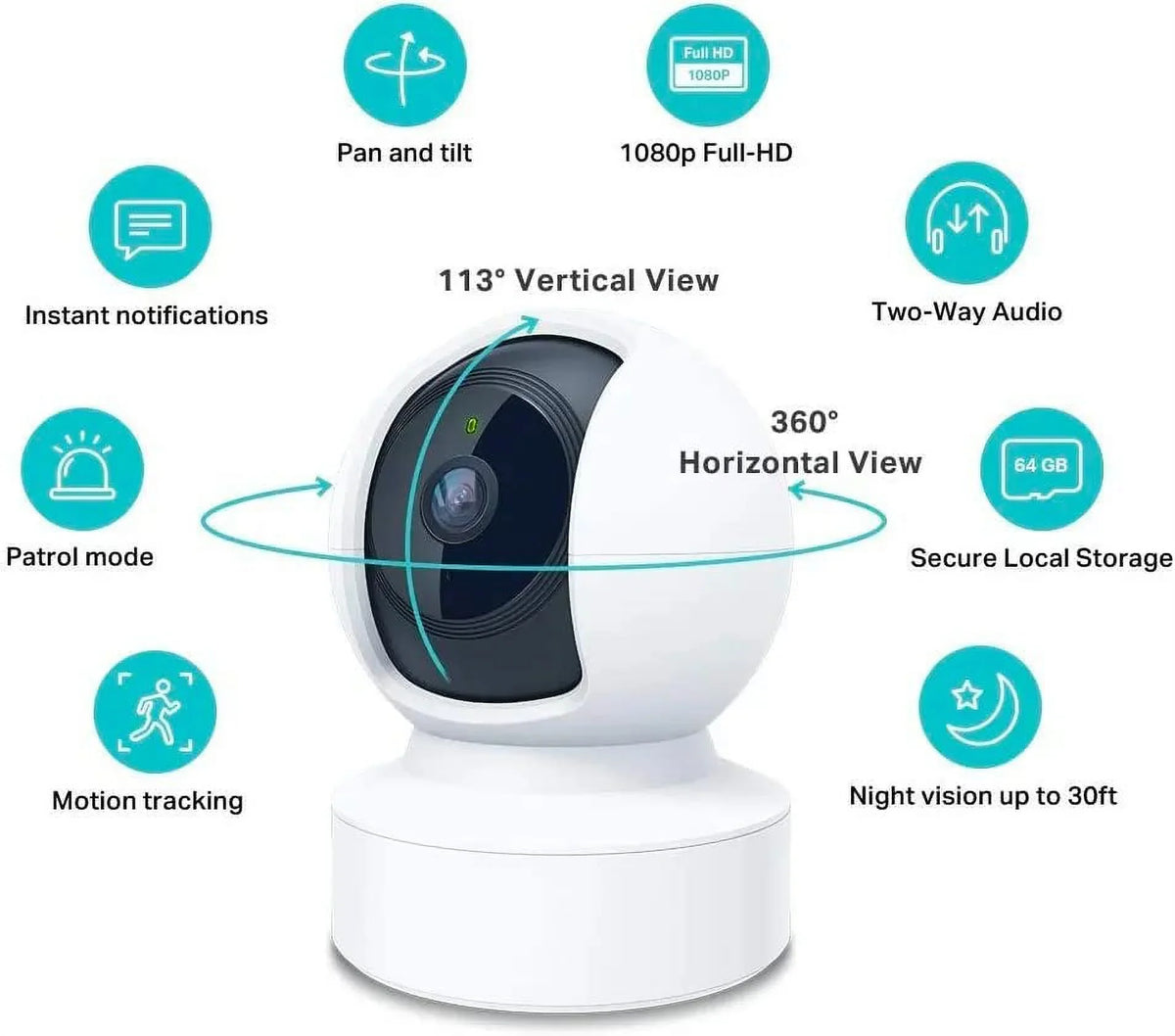 Vision WiFi Security - Nozaya 1080P Camera , - Night Wireless