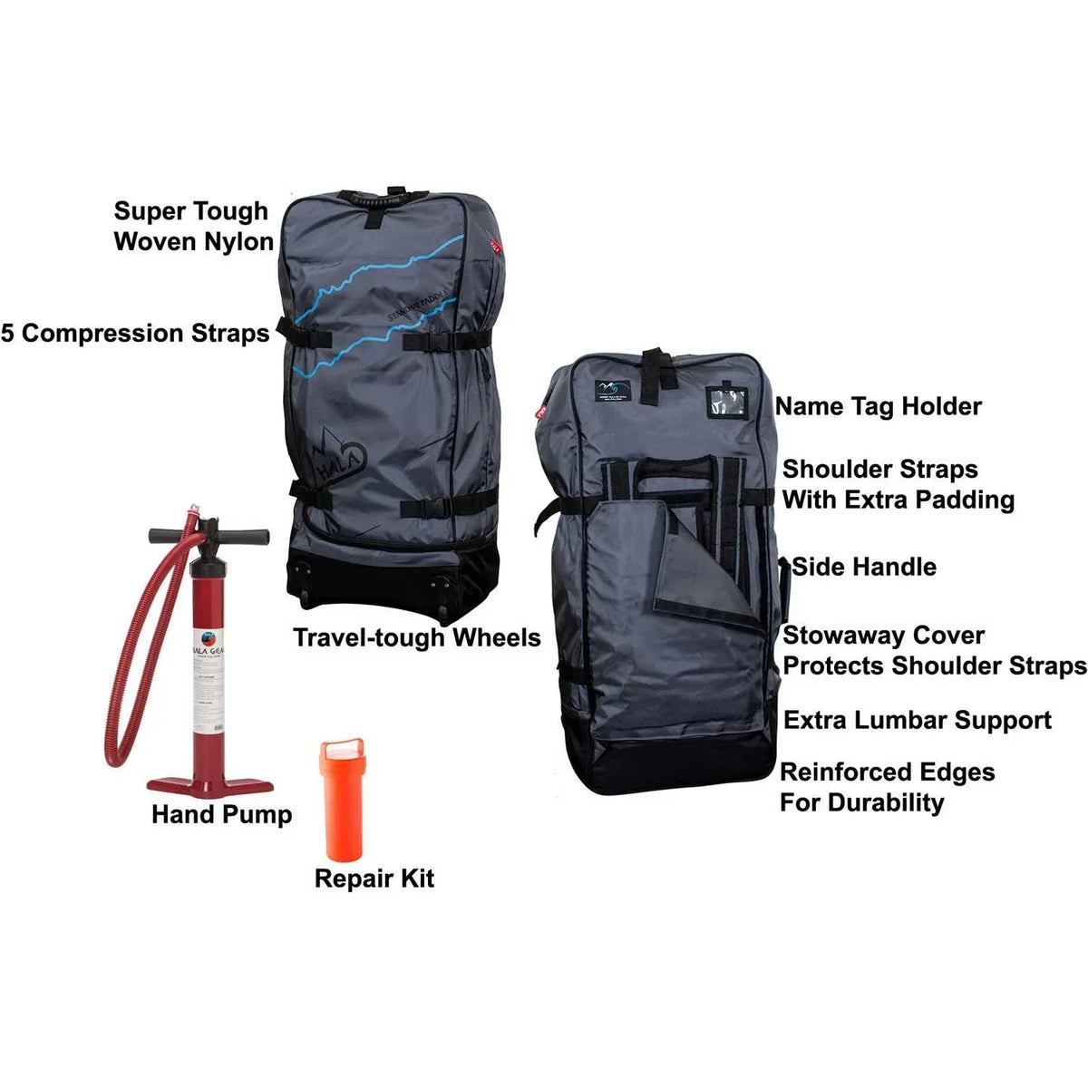 Hala Tour Board Paddle Stand-Up Straight Inflatable () Up