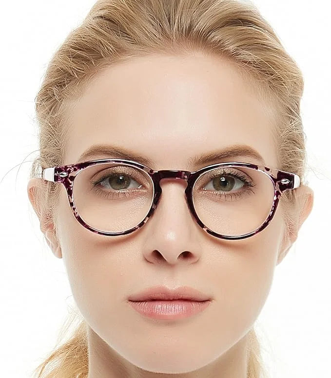 For Acetate Women(Purple,3.0) Stylish Designer Lightweight Glasses frame Reading