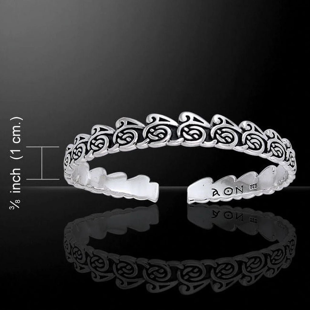 Cari Wave Jewelry Stone Silver Buziak Spiral Celtic Fine Sterling Peter Bracelet
