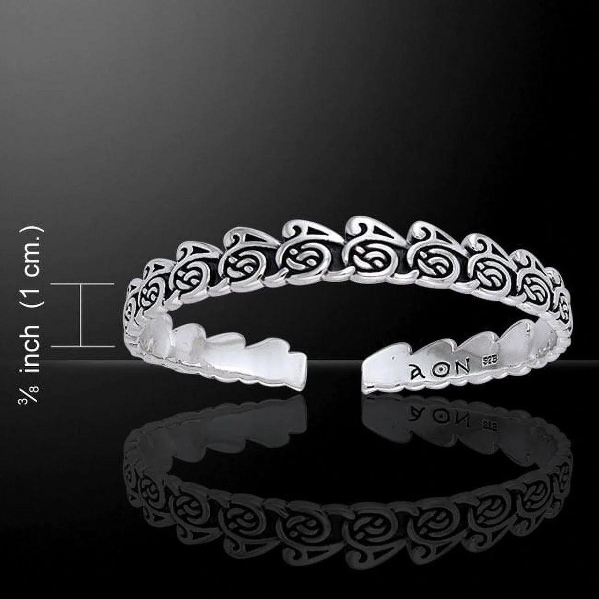 Cari Wave Jewelry Stone Silver Buziak Spiral Celtic Fine Sterling Peter Bracelet