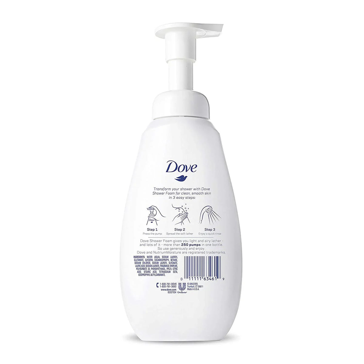 Nutrium Wash (Pack of Moisture Foam 3) Deep Dove oz Body Foaming Shower 13.5