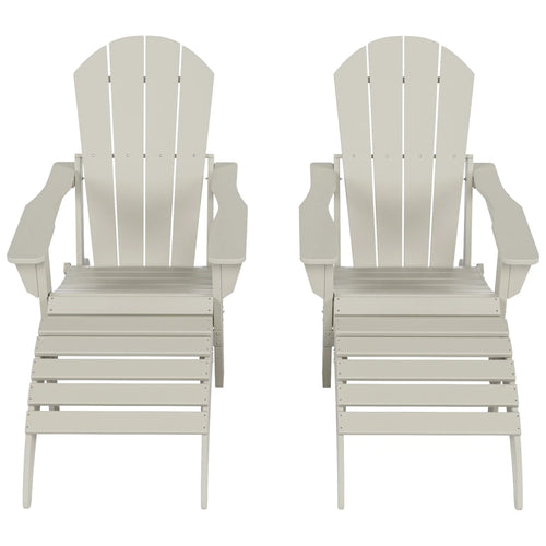 '- Conversation Outdoor Sand Laguna Set All Climatic Polytrends Chair (4-Piece) Patio Poly Adirondack