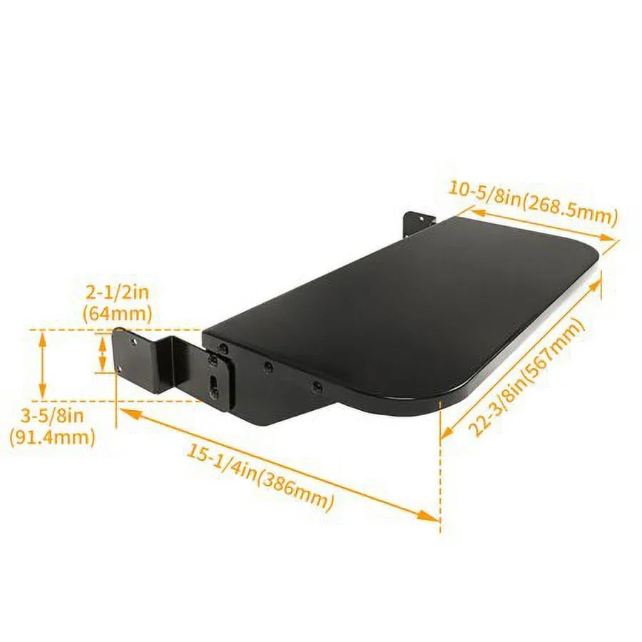 24" PGFS24 Camp Folding Chef Shelf Steel All Powder Shelf Coated Replaces Black Grills for Kojem Grille Front Pellet