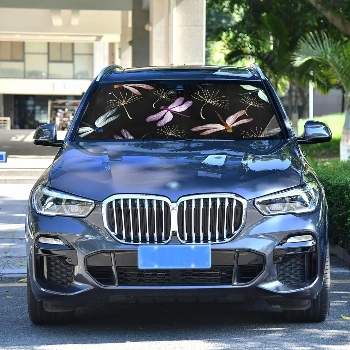 55x27.6in Rays Windshield Sunshade for Truck Shield Car Hyjoy Foldable Sedans Blocks Protector-Keeps Sun for Your Cool Dragonfly Vehicle Most Shade