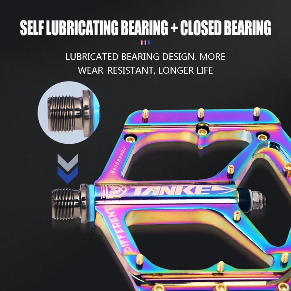 Pedals, Pedals Colorful Adventures! Bike Cycling - Nebublu Aluminium Non-slip Bike Road for Perfect