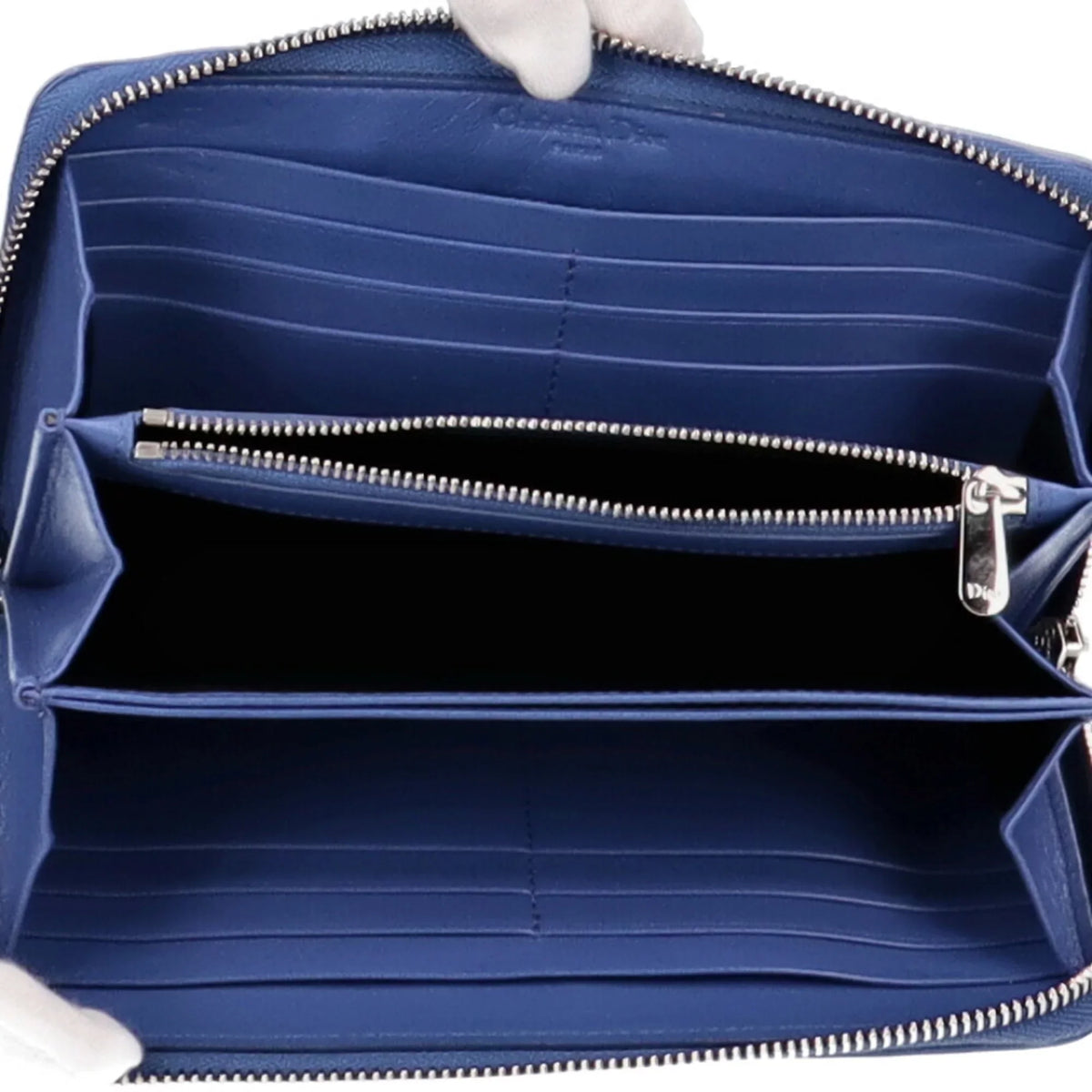 Dior Voyageur long (Good) ladies wallet Pre-Owned lambskin lady Christian