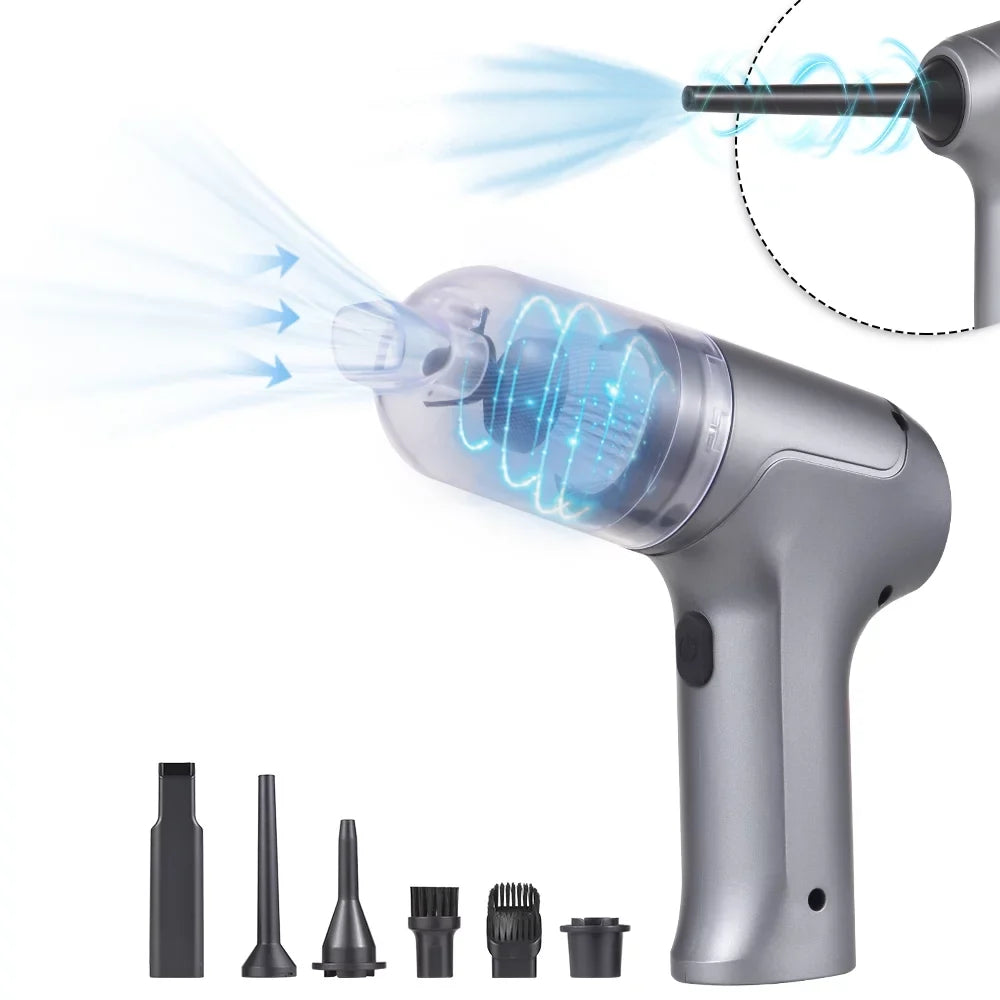 Handheld Vacuum, in Buster, Dust 1 20 Strong Cordless Runtime Suction, 3 Walmeck 13000Pa Mins Blower, Air
