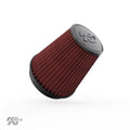 (127 Reusable: ; Tapered; in in 6 , Universal Washable Filter: 8.5 Air and Height; Base; Round in mm) (152 7.5 mm) 5 Top (191 Clamp-On (215.9 mm) K&N in mm) Flange Engine -1041