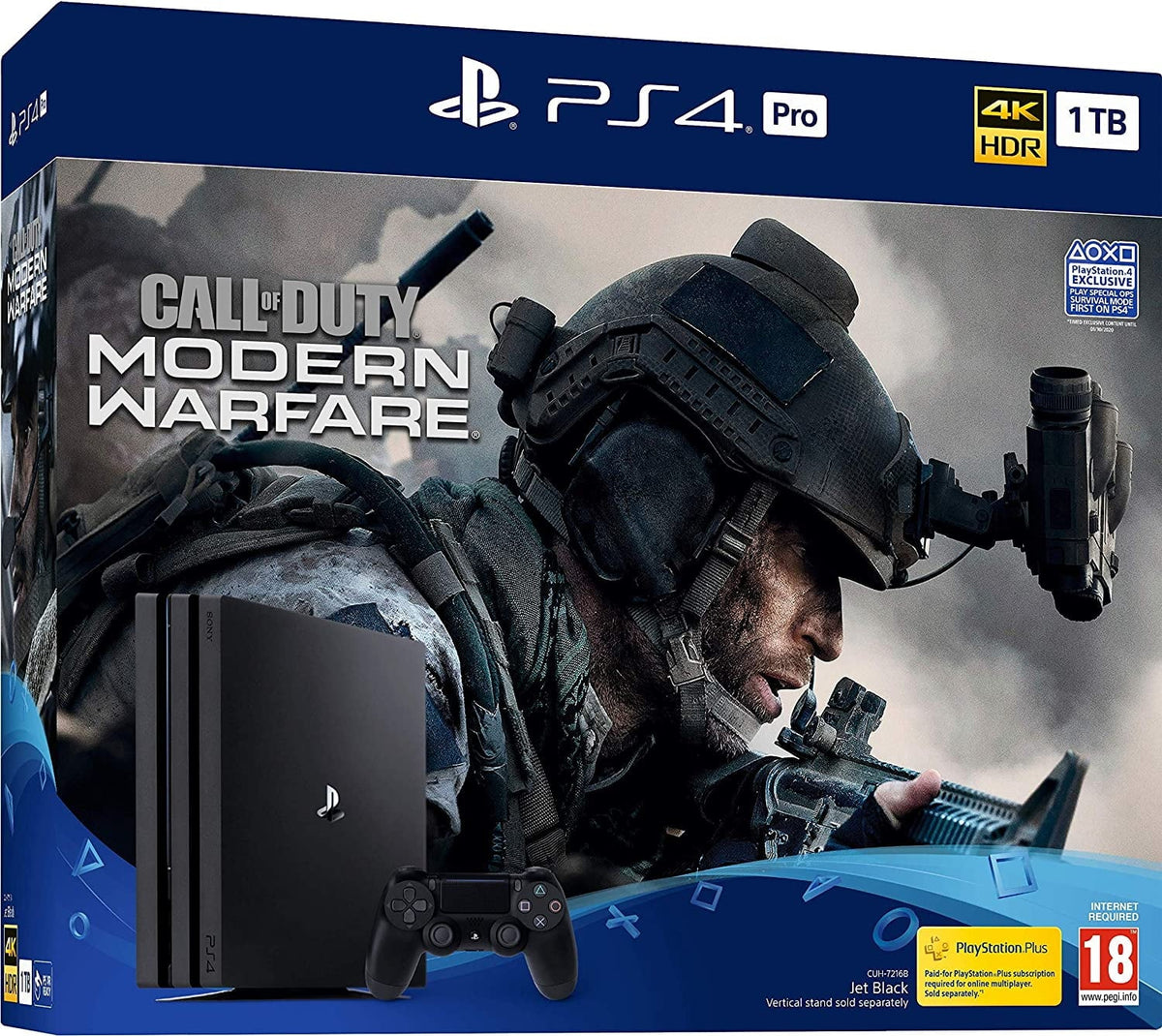 Call PlayStation Bundle (Refurbished: Pre-Owned Pro Duty: Modern Warfare Of PS4 Good) 4 For PS4