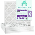 Air/Furnace Accumulair Diamond Filters 13 10x30x1 (6 pack)
