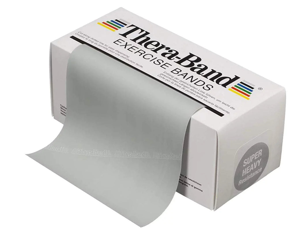 Professional Yard 6 Roll Silver Bands, Resistance Theraband Latex Resistance Level: