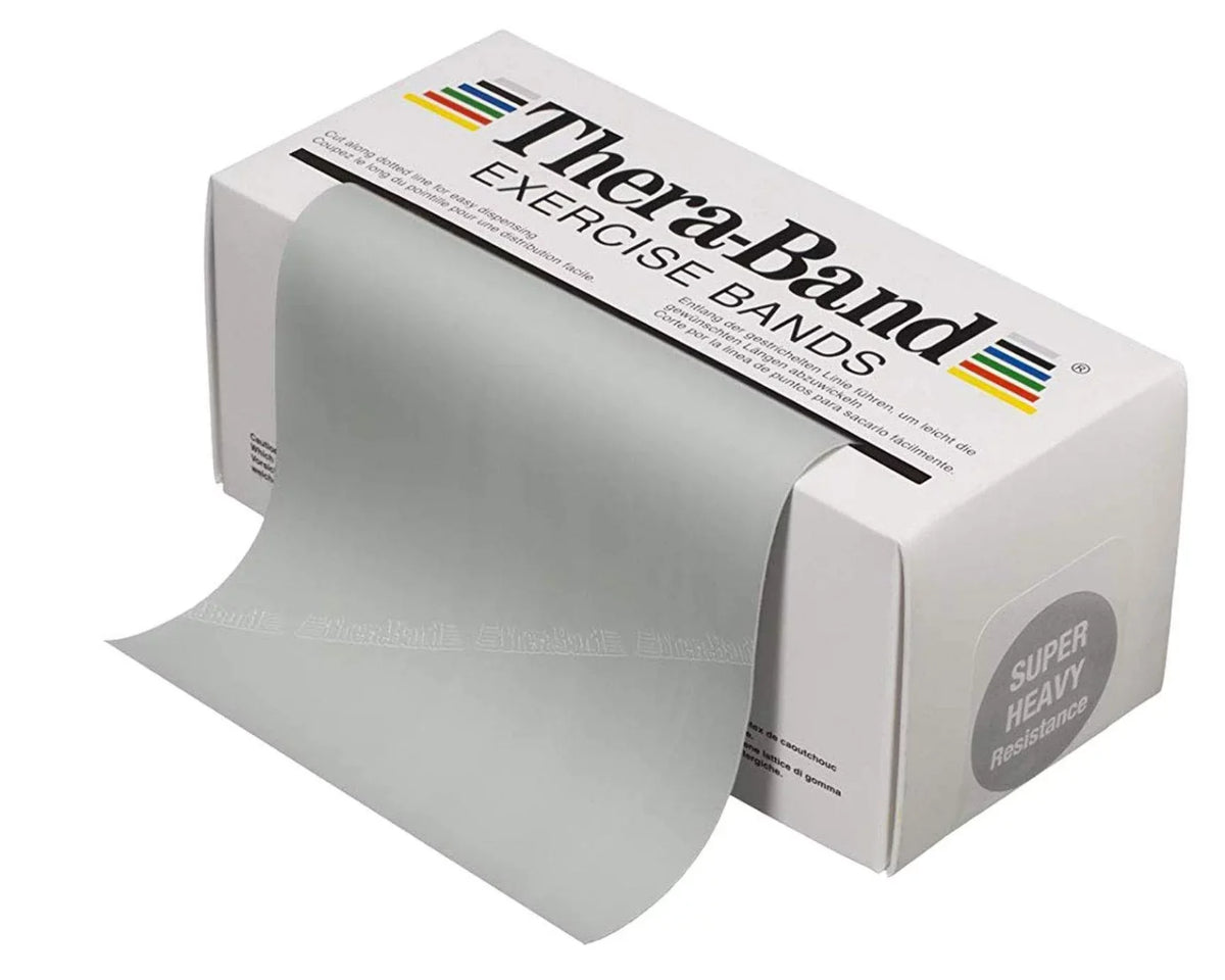 Professional Yard 6 Roll Silver Bands, Resistance Theraband Latex Resistance Level: