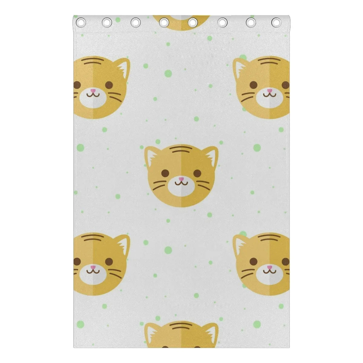 Inches) Curtain Heads Curtains Room,2 Cartoon Flat Tiger Bedroom POPCreation Window Panel Blind Blackout (52Wx84L Curtain Thermal Pattern Living Darkening for