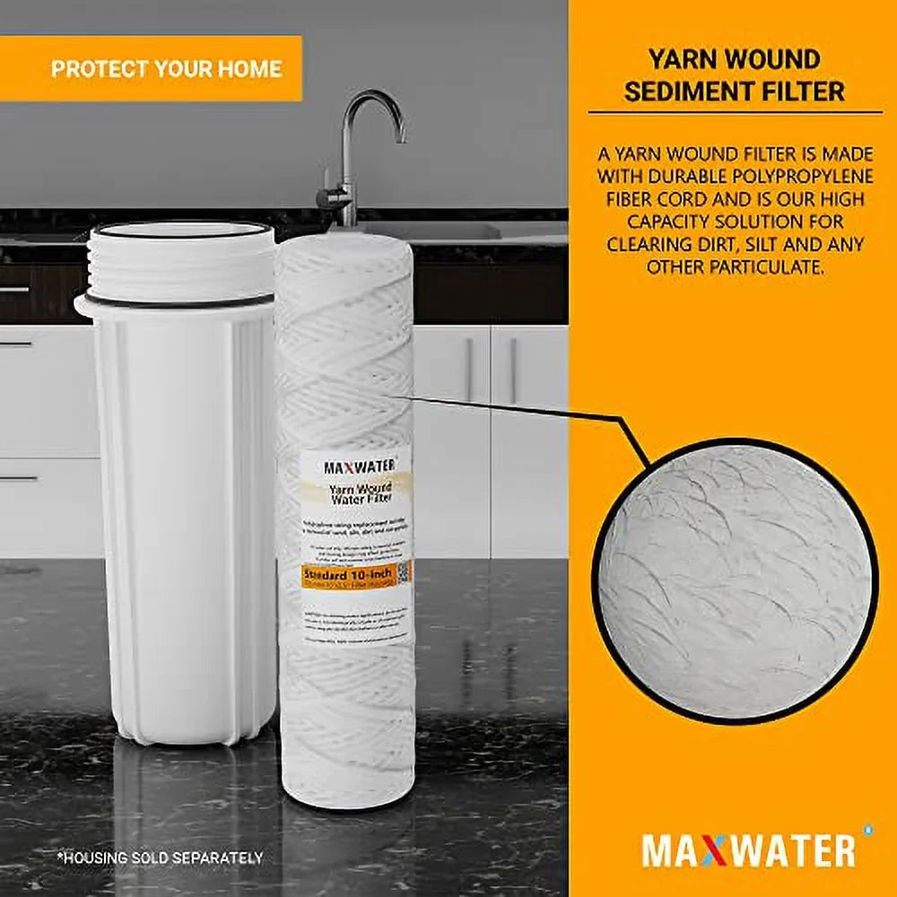 String Standard House, Systems, Whole 10"X2.5" Systems (5 With Sediment Filter Well, Biodiesel, Fits Osmosis Standard Micron), Hard Reverse Moisture