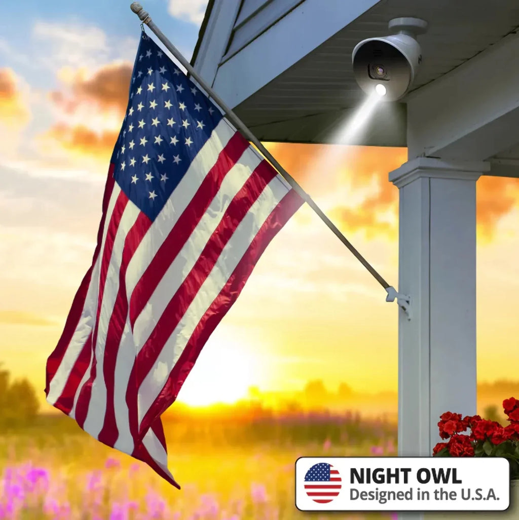 with Wired 2 Sirens Restored Premium Pack Owl (Refurbished) Add Cameras 1080p - On White Audio Alerts Spotlight - and Night