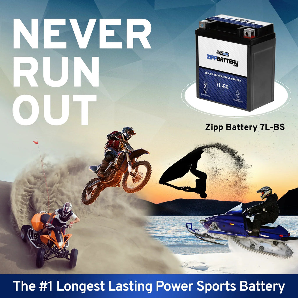 75 Battery Xt225 Ah, ) Yamaha 92-'00 (7L- Zipp 225cc Battery Motorcycle for Volt,6 Serow 12 YTX7L-