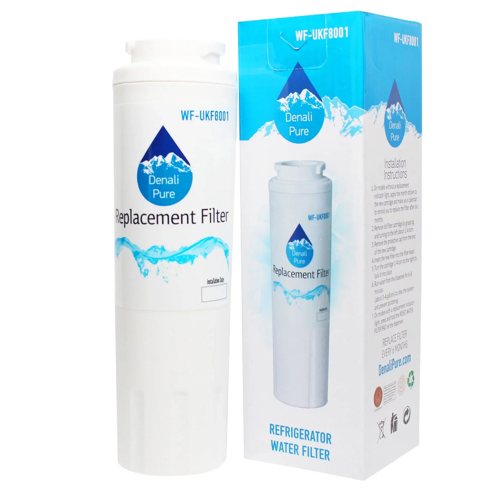 Cartridge UKF8001AXX Refrigerator Filter Amana Fridge Replacement with for - Moisture Amana Fits Filter 3-Pack Moisture ARSE664BS