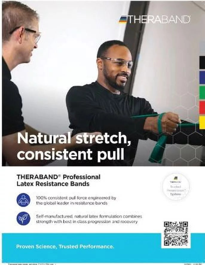 Professional Yard 6 Roll Silver Bands, Resistance Theraband Latex Resistance Level: