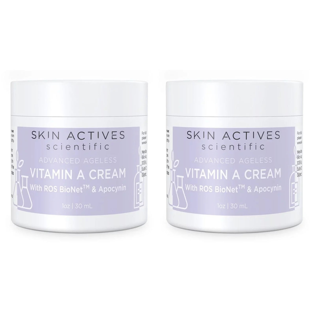 Apocynin oz Collection A Ageless Skin Scientific BioNet Actives 1 and - Advanced Cream with 2-Pack fl Vitamin