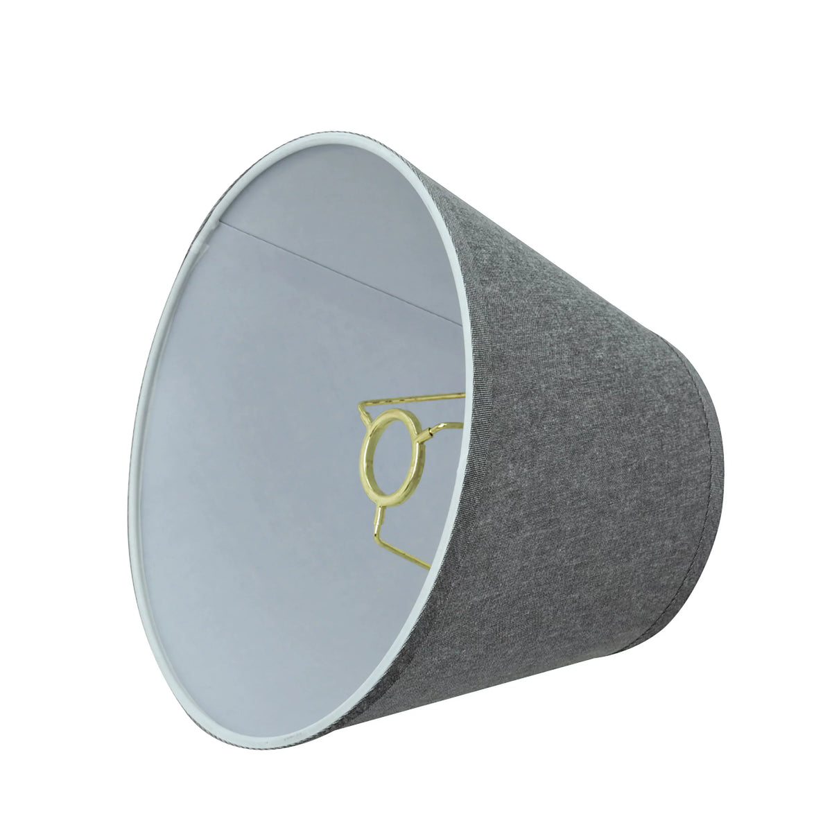 Aspen Empire Transitional in x 1/2") Shape Hardback 7 Wide 10" Shade (6" Grey, Construction 58853 Creative 10" x Lamp