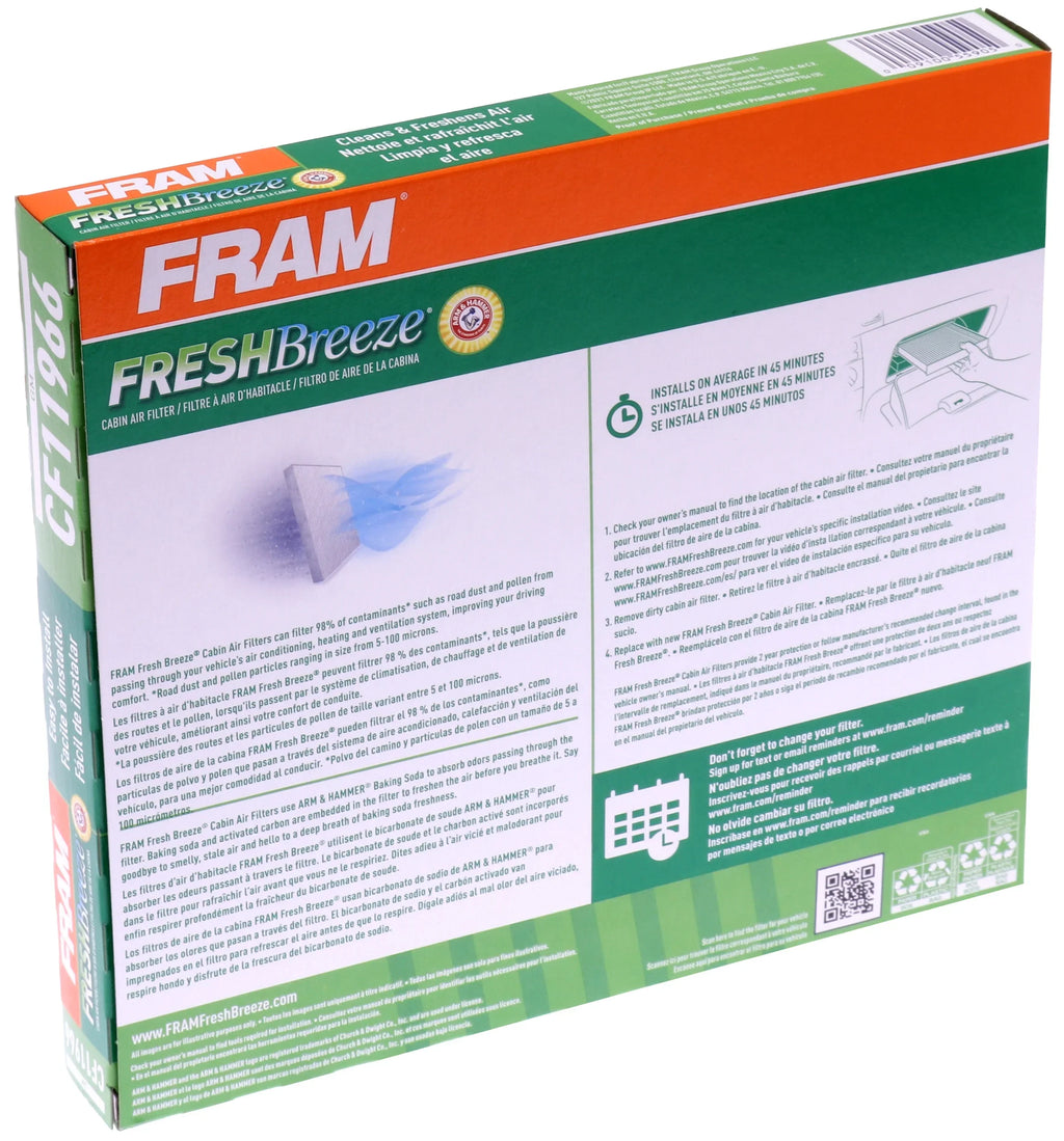and with Soda for and CF11966 Hammer Cabin select: Fits Chevrolet Buick, Cadillac, Vehicles Fresh Breeze 2018-2024 Select Baking Arm Filter Air