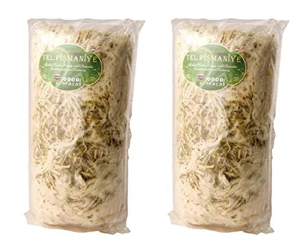 Oz Cotton Traditional 2, Pack Turkey, Tel Halva, Candy, Turkish 8.8 Pismaniye Floss (Pistachio), Of