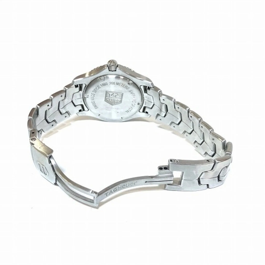 Dial WJ1111 Tag Pre-Owned Silver Quartz Link Heuer Men's Date (Good) Watch