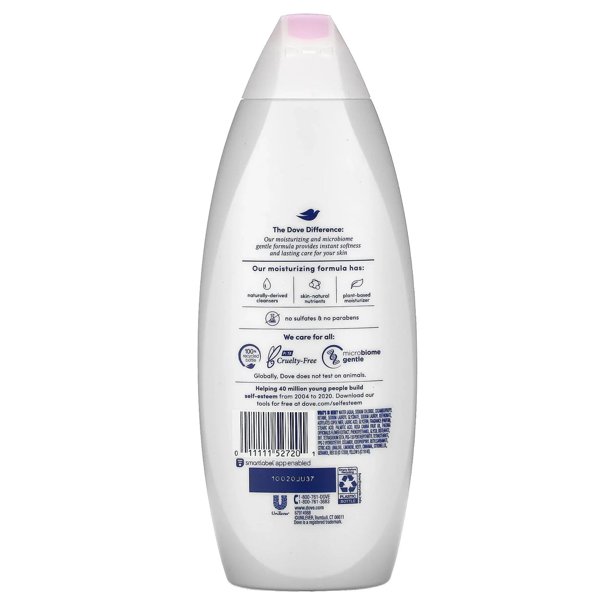Sweet oz, Pack 22 Pampering Purely Body 2 Cream Wash, Peony, and Dove