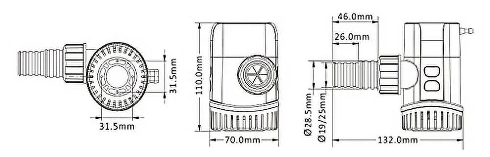 Bilge Sensing Automatic 13B Moisture Pump 1100 Series 12V