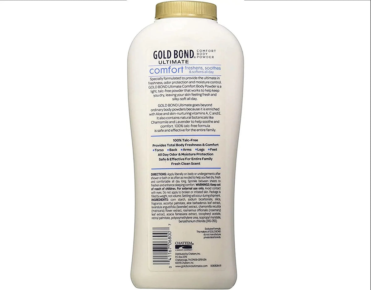 oz. Powder of 10.0 Gold Bond Comfort (Quantity Body 6) Ultimate Aloe Talc-Free