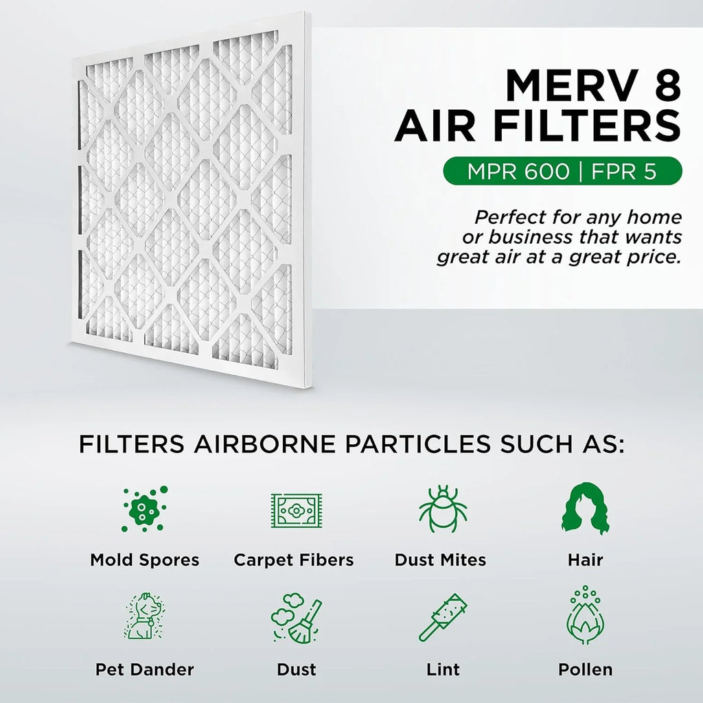 Size: 8 Filters. 6. X Of Pleated Air 23-3/8 X 20X24x4 Furne Ext Case 19-3/8 3-3/4