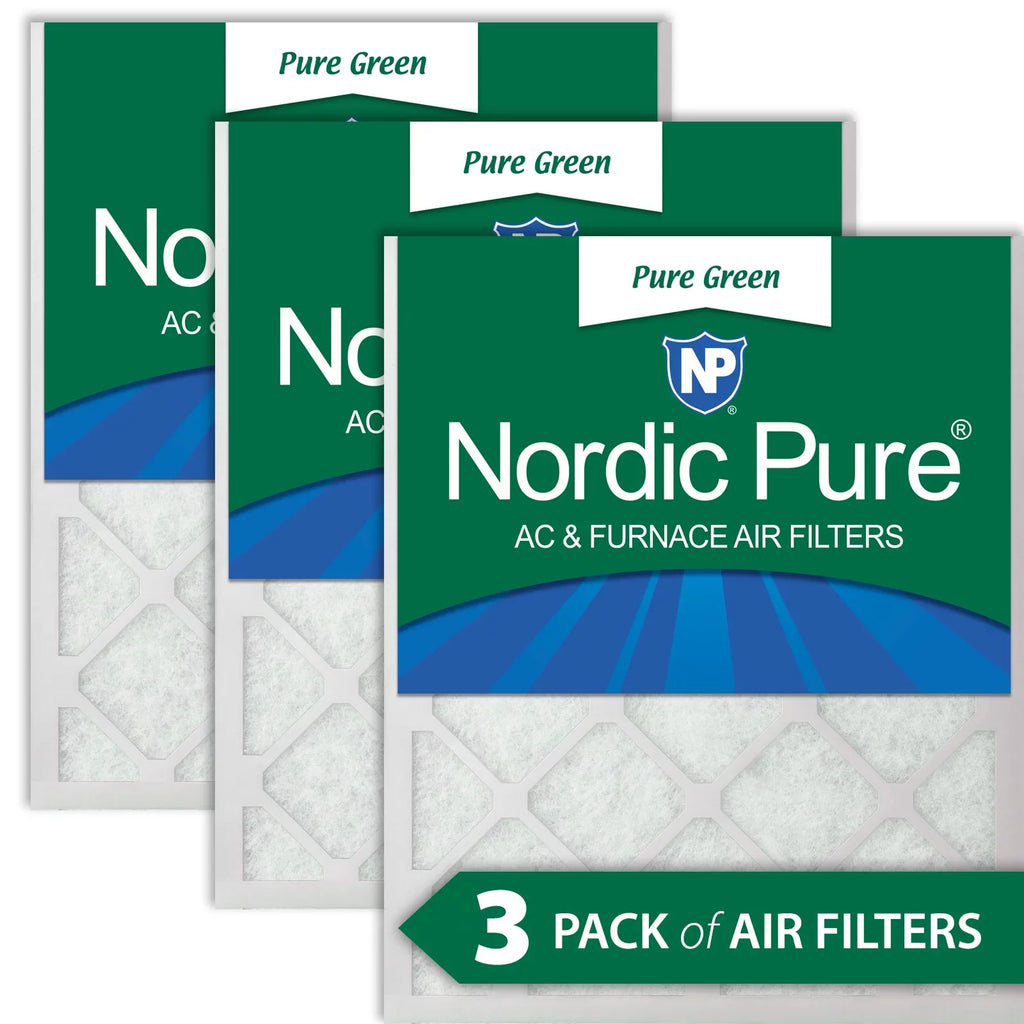 (24_1/2x24_1/2) Green Furnace Filters Pure 25x25x1 Eco-Friendly Air 3 Pack