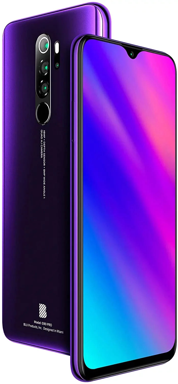 Android Haze 128GB Pro G90 Purple G0370WW Unlocked - Smartphone