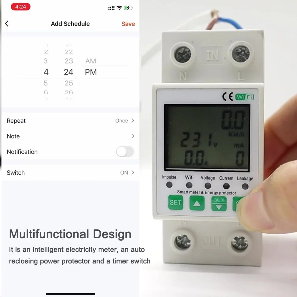 Meter Control Home Voice Pinnaco Timer Function with Leakage - Electric Fits with and Intelligent WiFi Protection for