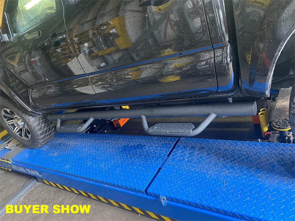 Side Steps Toyota Bar Cab Hoop Black Nerf Board Bars Dropped Door for Matte Tacoma Double/Crew 2005-2023 Running Steps Kojem