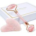 Quartz & Lines Neck, Tools, Relaxing for Gua Roller Fine Body Skin Wrinkles Care Relieve Face Massager Rose and Jade Facial Muscle Eyes, Sha, Beauty and Roller, Roller Face,