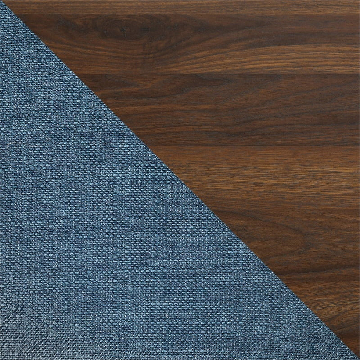 Side Brown/Navy Solid Chair Wood Modular Patio Edison Dark Acacia Blue - Walker